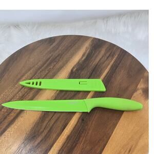 TOMODASHI 8" Slicer Green with Cover Kitchen Knife